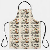 猫が可愛い猫の美意識で生きる エプロン (正面)