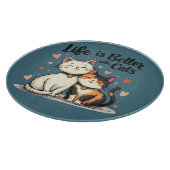 猫が可愛い猫の美意識で生きる カッティングボード (角)