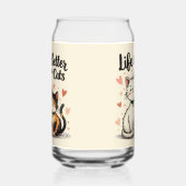 猫が可愛い猫の美意識で生きる ガラス缶 (右)