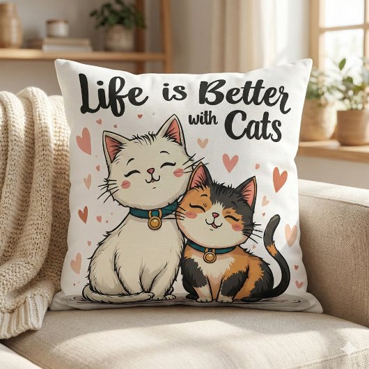 猫が可愛い猫の美意識で生きる クッション