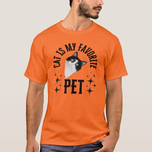 猫が可愛お気に入りのいTシャツ Tシャツ (正面)