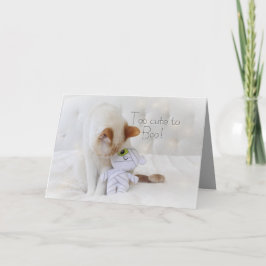 猫が可愛くてブーできない！ハロウィン カード