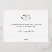 猫が可愛く面白く歌う季節 箔シーズンカード (裏面)