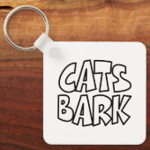 猫が吠える キーホルダー (正面)