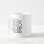 猫が吠える コーヒーマグカップ (正面左)