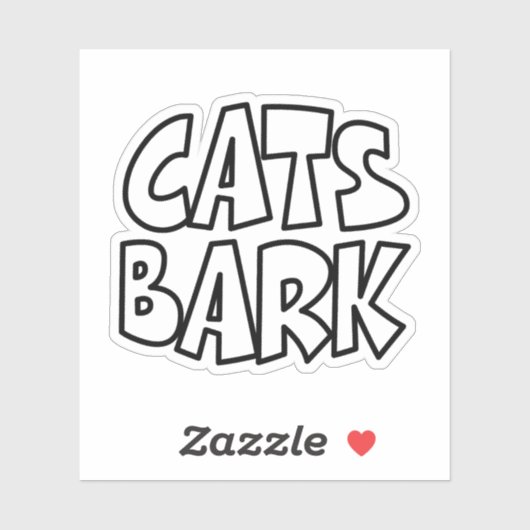 猫が吠える シール (シート)