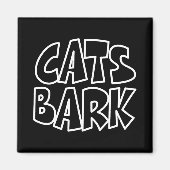 猫が吠える マグネット (正面)