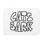 猫が吠える マグネット (横)