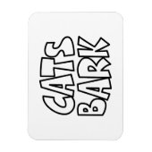 猫が吠える マグネット (縦)