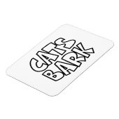 猫が吠える マグネット (左側)