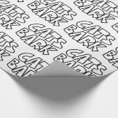 猫が吠える ラッピングペーパー (角)