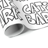 猫が吠える ラッピングペーパー (ロールコーナー)