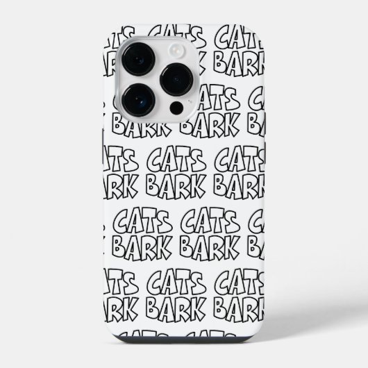 猫が吠える iPhoneケース (裏面)