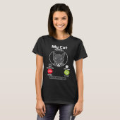 猫が呼んでいるから行かなきゃ ネコ好きデザイン Tシャツ (正面フル)