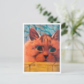 猫が壁を覗き込むルイ・ワーイン ポストカード (スタンド正面)