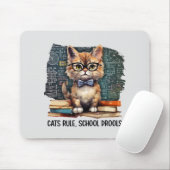 猫が多い学校 マウスパッド (マウス)