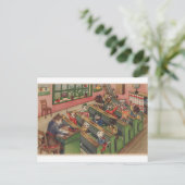 猫が多い教室、新学期 ポストカード (スタンド正面)