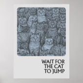 猫が多い – 諺 ポスター (正面)