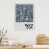 猫が多い – 諺 ポスター (キッチン)