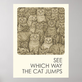 猫が多い – 諺 ポスター