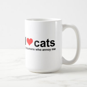 猫が大好きで、マグが嫌いなのは人間です コーヒーマグカップ