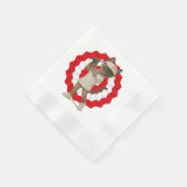 猫が大好きなゴルファーのためのカナダの日 縁ありカクテルナプキン (角)