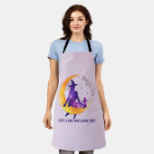 猫が大好きな女の子 エプロン (着用した状態)