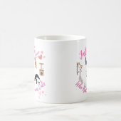 猫が大好きな女の子 コーヒーマグカップ (中央)