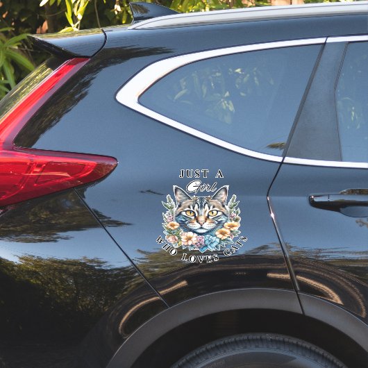 猫が大好きな女の子 シール (車体側面)