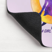 猫が大好きな女の子 マウスパッド (コーナー)