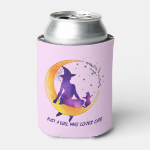 猫が大好きな女の子 缶クーラー