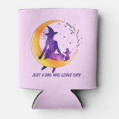 猫が大好きな女の子 缶クーラー (正面)