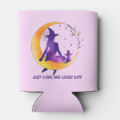 猫が大好きな女の子 缶クーラー (裏面)