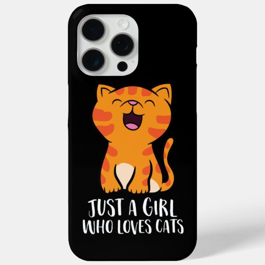 猫が大好きな女の子 Case-Mate iPhoneケース (裏面)