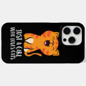 猫が大好きな女の子 Case-Mate iPhoneケース (裏面 (横))