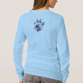 猫が大好きな女の子 Tシャツ (裏面)