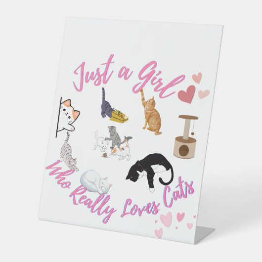 猫が大好きな少女 台座サイン (正面)