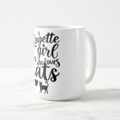 猫が大好きな着せよっ子 コーヒーマグカップ (正面右)