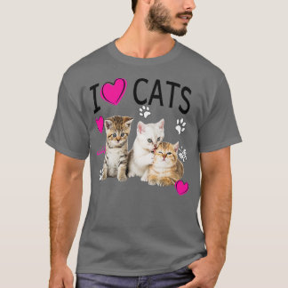 猫が大好き猫好き子猫が大好き Tシャツ