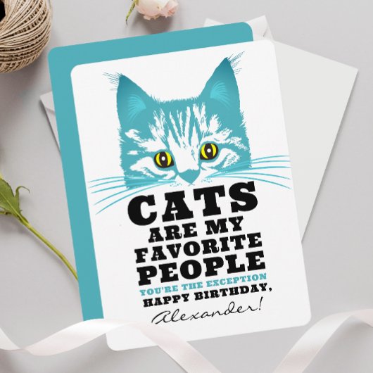 猫が大好き | おもしろモダンパーティー 誕生日 シーズンカード