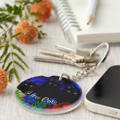 「猫が大好き」 キーホルダー (正面右)