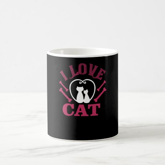 猫が大好き コーヒーマグカップ (中央)