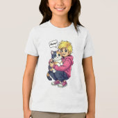 猫が大好き トライブレンドＴシャツ (正面)