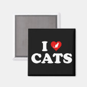 猫が大好き マグネット (正面/裏面)