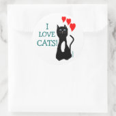 猫が大好き! ラウンドシール (バッグ)