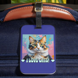 猫が大好き! ラゲッジタグ