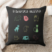 猫が大好き – 人が働き過ぎ(V5) クッション (ブランケット)