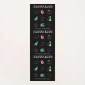 猫が大好き – 人が働き過ぎ(V5) ヨガマット (正面)