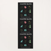 猫が大好き – 人が働き過ぎ(V5) ヨガマット (裏面)