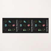 猫が大好き – 人が働き過ぎ(V5) ヨガマット (正面(横))